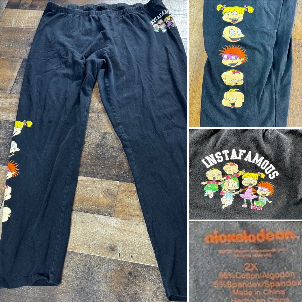 RUGRATS Nickelodeon Official Womans XXL SOFT Cotton Pants Tommy Angelica Chuckie